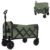 Foldable Shopping Cart with Expandable Dual Layer, 225LBS Utility Wagon