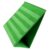 Foldable Triangular Pocket Chart Stand Cloth Desktop Teaching Aid Green
