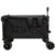 Foldable Wagon with Extended Tailgate, Extra Long Extender Wagon Cart,Beach Wagon Cart Heavy Duty 480LBS with Large All-Terrain Beach Wheels, Black- Gray