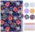 Folder Organizer Expanding File Folder Patternted – Accordion Document Organizer with 5 Pockets and Labels, Waterproof A4/Letter Size for School Office Home (Red Floral)