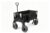 Folding Beach Wagon with Big Wheels, 440lbs Heavy Duty Collapsible Cart