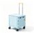 Folding Rolling Crate Cart with Retractable Handle & 4 Wheels