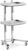 Folding Stainless Steel Utility Cart, 2 Tier Rolling Salon Trolley with Wheels for Spas, Barbers, Tattoo Clinics, Dental Offices – Perfect for Professional Use