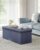 Folding Storage Ottoman Bench 660 lb Capacity, 43 x 14 x 15 in