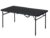 Folding Table 48 x 24 in, Adjustable Height, Black