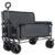 Folding Wagon Cart, Utility Wagon with Bench Seat, 500LBS Capacity