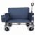 Folding Wagon with Bench Seat, 3-in-1, 500 lb Capacity, Blue