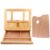 Folding Wood Artist Easel with Drawer, Lightweight Portable Tabletop Easel for Outdoor Painting, Five-Tier Angle Adjustment