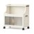 FoldTrend 2 Tier Stackable Storage Bins with Lids & Wheels
