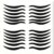 FOMIYES 80 Pairs Black Cat Eye Eyeliner Stickers, Self-Adhesive Waterproof Makeup Tape, Reusable Double Eyelid Temporary Eye Shadow Stickers for Easy Application