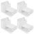 FOMIYES 8pcs White Abs Pen Holders with Suction Cup for Whiteboard Marker Organizer and Pencil Holder, Space-saving Desk Storage to Stay Organized for Home and Office