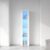 FONGOWYIT LED 4-Tier Bookcase,67″ Wooden Tall Storage Cabinet with Adjustable Shelves,LED Light Side Display for Living Room Bedroom Study Office Book Organizer