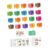 Fonowx 20 Pieces Rainbow Building Blocks Acrylic Stacking Cubes Translucent Construction Toy Educational Set Suitable for Gift Giving Home Decoration