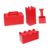 Fonowx 4 Pieces Beach Sand Toys Castle Kit Sandbox Tools Snow Building Blocks Sturdy PP Material Suitable for Children Outdoor Winter Summer Use