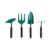 Fonowx 4X Gardening Set, Mini Trowel and Fork, Hand Eyes Coordination, Pretend Play Outdoor Gifts, Green