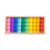 Fonowx 60 Pieces Rainbow Building Blocks Acrylic Gemstone Cubes Stacking Game Toy with Wooden Storage Box Suitable for Children Learning Centers, 40pcs