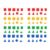 Fonowx 80 Pieces Geometric Solid Blocks 3D Shapes Pattern Blocks Math Manipulatives Sorting and Stacking Toys PP Material Suitable for Kindergarten Home