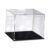 Fonowx Acrylic Display Case Display Case for Figures Dustproof Organizer Collection Display Stand for Dolls Cosmetics Souvenirs Toys, Black Base