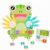 Fonowx Children Arithmetic Board Math Toy Counting Board Learning Toy with Number Tiles and Symbol Pieces Made of Wood with Finger Counters and Card Stand