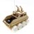 Fonowx Children Science Experiment Remote Control Armored Vehicle Model Kit Wooden Tank Car DIY Assembly Toy with Cabin and Rear Section Detail Suitable for Gifts Home Display