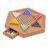 Fonowx Chinese Checkers Wooden Chessboard Game Set with 60 Acrylic Glass Marbles Drawer Storage Hexagonal Checker Toy Suitable for Family Parent Child