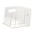 Fonowx Clear Desktop Bookshelf Book Storage Rack Decorative Simple with Handles Display Shelf Bookcase for Dorm Home Office Table CD