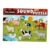 Fonowx Cognition Development Cartoon Wooden Peg Puzzle Children Puzzle for 2 3 4 5 Years Old Gift, Animal