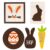 Fonowx Easter Craft Kit, 8PCS DIY Set Bunny Easter Egg for Kids Favor Classroom Daycare Homeschool Decor for Art, C