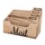 Fonowx Mail Organizer Letter Sorter Desktop Mail Holder File Holder Document Filing Paper Wooden Construction Four Compartments Suitable for Office Home