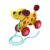 Fonowx Push and Pull Along Toy Wooden Animal Early Development Educational Walking Toy with Bell Smooth Edges Anti Slip Wheel Suitable, Dog