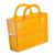 Fonowx Storage Basket PP Toys Organizer Breathable Handle Multifunctional Container Suitable for Home Organization Gift Room Parties, Yellow