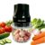 Food Chopper Electric, 200W Motor, 1L Plastic Bowl, Black
