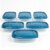 Food Storage Containers 6 Pack 128 Oz/16 Cups Rectangular Semi Durable Plastic Containers for Pantry Organization and Food Transport (6)