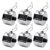 Foraineam 6 Pack Metal Hand Tally Counter Digital Lap Counter Clicker Handheld Mechanical Number Click Counters for Knitting, Coaching, Fishing, Golf, Lap, Baseball, Row Sport