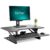 ForFiner 36 inch Electric Standing Desk Converter, Height Adjustable Sit to Stand Desk Riser Large Dual Monitor and Laptop Workstation with Keyboard Tray & Wireless Charging Station, Grey