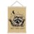 Foritho Funny Beige Motivational Raccoon Poster Wall Art Framed 12x16in