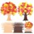 ForraFun 330 Pcs Fall DIY Felt Tree Crafts Kit Foam Stickers 12 Pcs Tree and 318 Autumn Themed Self-Adhesive Foam for Autumn Thanksgiving Wedding Gifts DIY Home Decoration