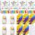ForraFun 36 Set/252 Pcs Bulk Crayon Packs Crayon Party Favors with Gift Cards Non Toxic Washable for Graduation End of Year Student Gift Goodie Bag