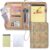 FORTAVEM A5 Binder 6 Ring with Zipper, Portable Planner for Travel & Study