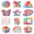 ForTomorrow 48 Pcs Textured Sensory Stickers for Anxiety Relief – Quiet Fidget Stickers & Calm Strips, Breathing Mindfulness Decals for Autism, Adults & Kids Desk