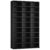 FOTOSOK 75″ H Triple Wide Bookshelf and Bookcase, 9 Tier Tall Bookshelf with 27 Open Display Shelves, Large Bookcase Tall Book Shelf DVD/CD Media Storage Book Case for Living Room, Black