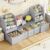 FOTOSOK Kids Bookshelf with Reading Nook, Toy Organizer with Seat Cushion
