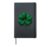 Four-Leaf Clover St. Patrick’s Day Hardcover Journal, Black