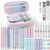 Four Candies 36PCS Mechanical Pencil Set with 624 Lead Refills (Pink)