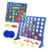 Four in a Row Board Game, ABS Upright Disc Strategy Game with 42 Discs and 2 Spinners for Family Home Fun