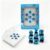 FoxboneGame Blue Liquid Dragon Eye Floating DND Dice Set with Tray Polyhedral RPG Dice for TTRPG Tabletop Roleplaying Game