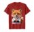 Fox Scientist Lab Coat Graphic Tee for Kids T-Shirt, Men, Cranberry Red, Large