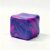 FoxVilla Sensory Swirl Stress Relief Cube, Marble Pattern Squishy Fidget Toy, Large 2.2 Inches, for Kids and Adults (Blue)