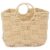 FOYTOKI Storage Basket Boho Style with Iron Frame Paper Fiber Rope Khaki Multi-purpose Organization Bin with Stackable Rounded Design Storage Organizer for Shelves and Toilet Tank
