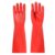 FOYTOKI Thicken Non Slip Kitchen Cleaning Gloves 1 Pair PVC Housework Red